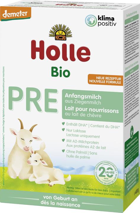 Actual product image Holle Bio-Anfangsmilch PRE aus Ziegenmilch (400 g, up to 12 M.)