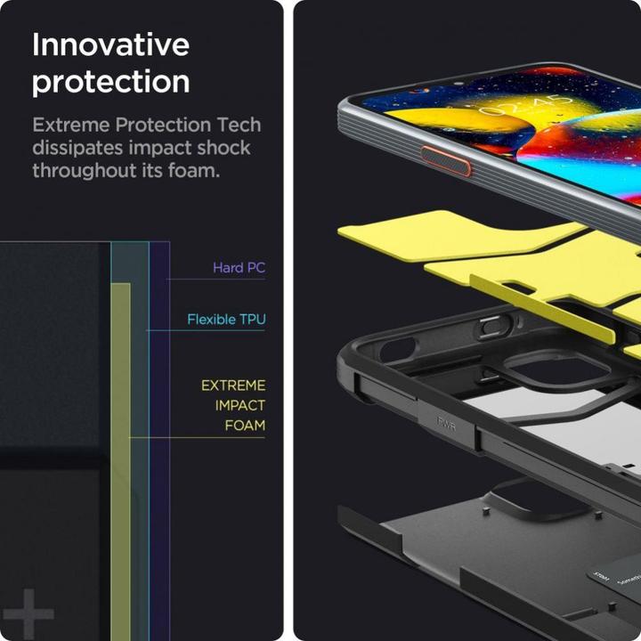 Produktbild Spigen TOUGH ARMOR GALAXY XCOVER 6 PRO Black (Samsung Galaxy XCover 6 Pro)