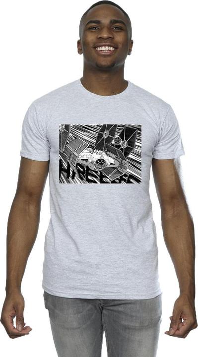 Actual product image Star Wars Mens Anime Plane T-Shirt (L)