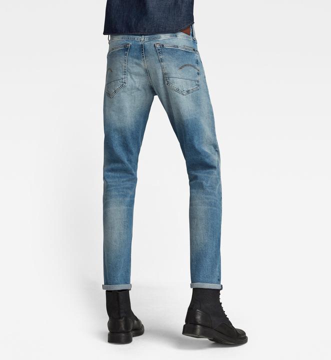 Actual product image G-Star 3301 Straight Tapered Jeans Elto Stretch indigo aged (W34/L32)
