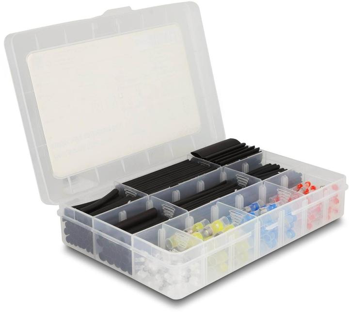 Delock Schrumpfschlauch mit Lötdrahtverbinder Sortimentsbox 308-teilig (308 x)