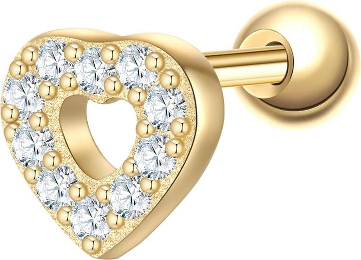 Produktbild Glanzstücke München Damen Ohrstecker Herz Sterling Silber - 37384 (Sterling Silber)