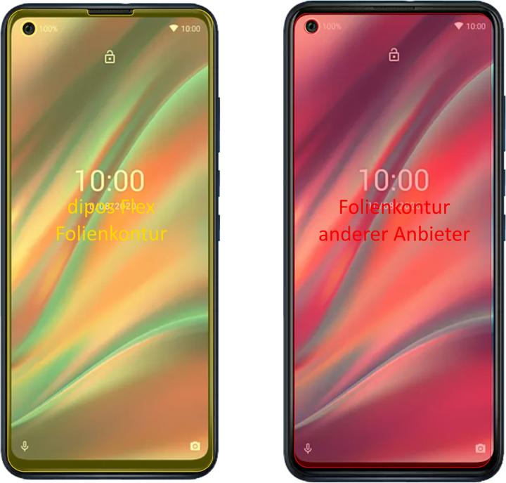 Actual product image Dipos Screen Protector Full-Cover 3D (2 Piece, Wiko View 2, Wiko View, Wiko View 3, Wiko View Go, Wiko View XL)