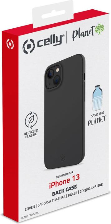 Immagine prodotto Celly PLANET, Cover, Apple, iPhone 13, 15,5 cm (6,1 pollici), Nero (Apple iPhone 13)