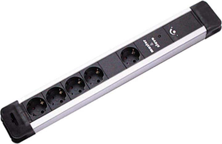 Bachmann Prise multiple CONNECTUS 4+1x contact de protection, Master & Slave, plastique, 2 m (4 x, CEE 7/3, 2 m)