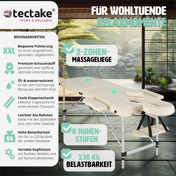 Produktbild tectake 2 Zonen Massageliege