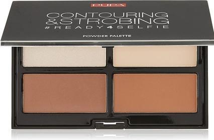 Actual product image Pupa Milano Contouring & Strobing Palette Ready 4 Selfie Light Skin (#001 Light)