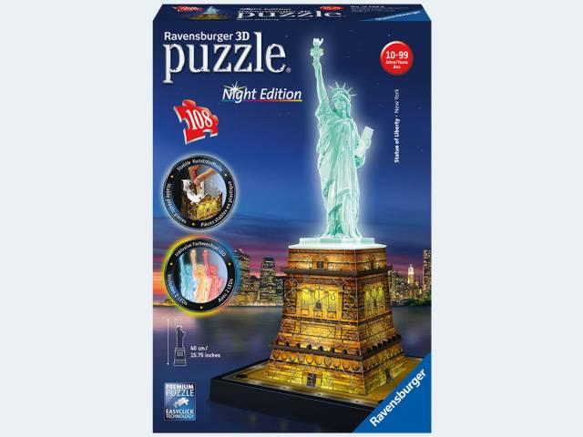 Produktbild Ravensburger Freiheitsstatue bei Nacht (108 Teile)