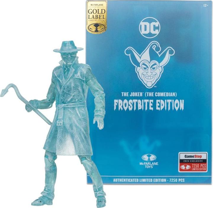 Immagine prodotto McFarlane Figura d'azione del Multiverso DC Il Joker (Batman: Three Jokers) (Frostbite) (Gold Label) 18 cm
