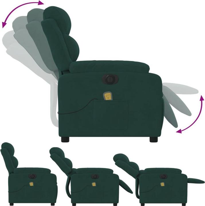 Produktbild VidaXL Massagesessel Elektrisch Samt
