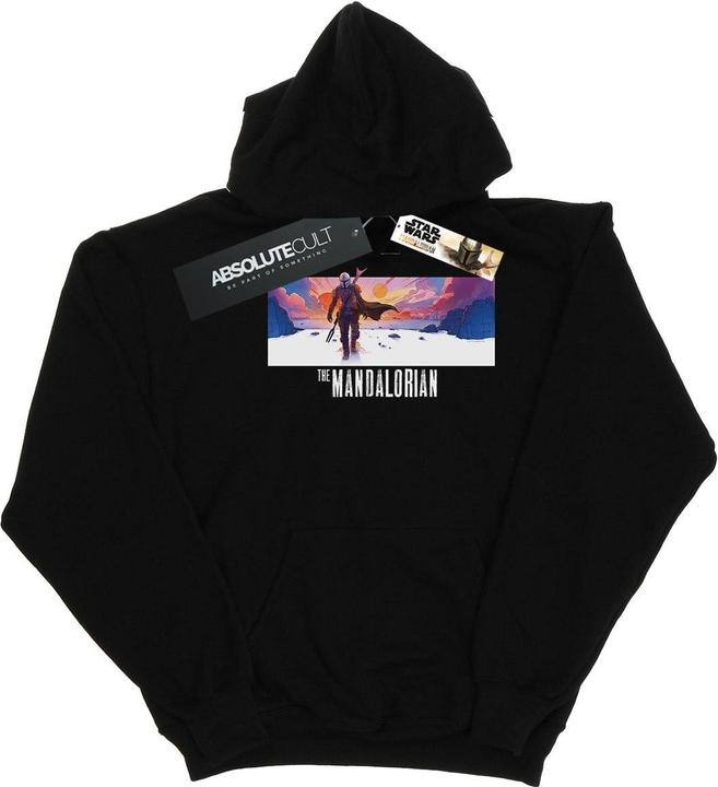 Immagine prodotto Star Wars The Mandalorian Landscape Felpa con Cappuccio Uomo (L)
