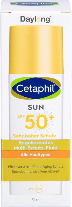 Image du produit Daylong Cetaphil sun SPF 50+ Fluide multi-protection visage, 50 ml Lotion (Lotion solaire, SPF 50+, 50 ml)