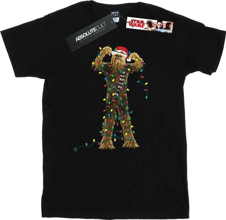 Immagine prodotto Star Wars Chewbacca Christmas Lights Maglietta Uomo (3XL)