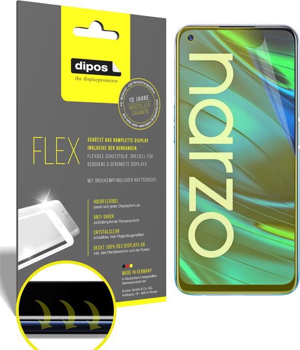 Image du produit Dipos Film de Protection d’écran Full-Cover 3D (3 pièce(s), Realme Narzo 20 Pro)