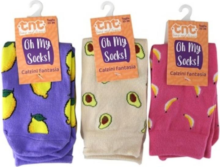 Actual product image Garden Lights TnT FRUIT SOCKS disp 18pcs size 33-38 (33 - 38)