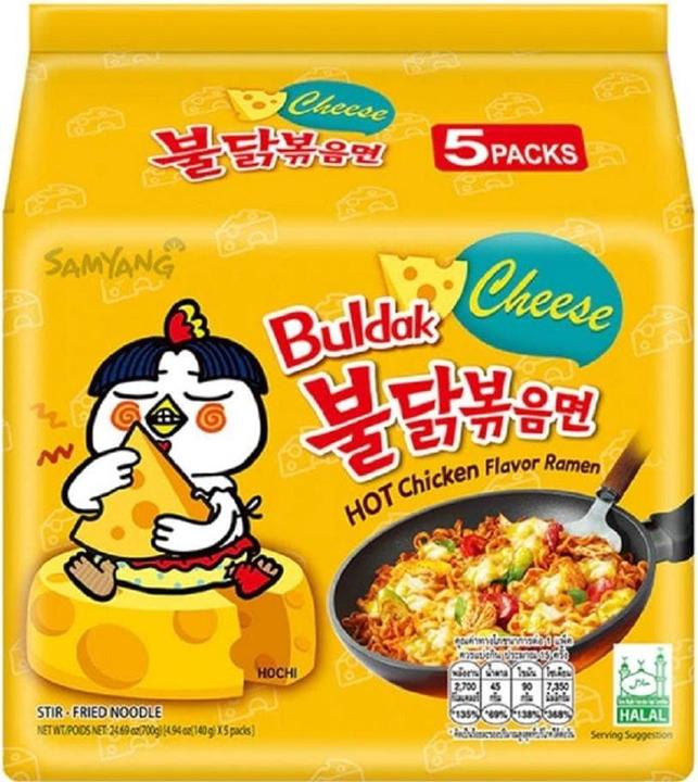 Samyang Buldak Buldak Hot Chicken Ramyeon Cheese (620 g)
