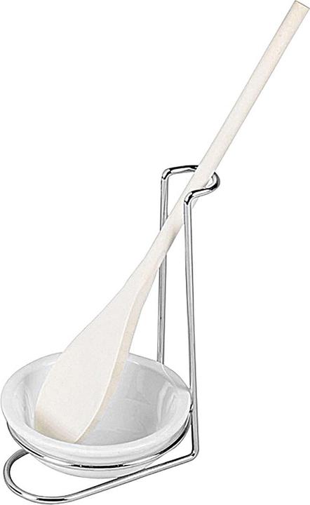 Produktbild Hit Trading B.V. Kochlöffelhalter Edelstahl/Porzellan/Holz 28cm 3teilig