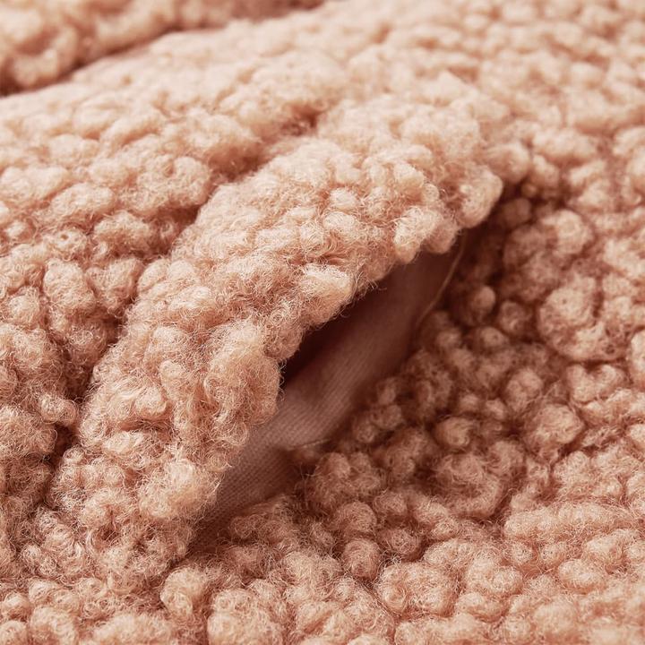 Immagine prodotto VidaXL Giacca con cappuccio per bambini Teddy in pelliccia sintetica cognac chiaro (104)