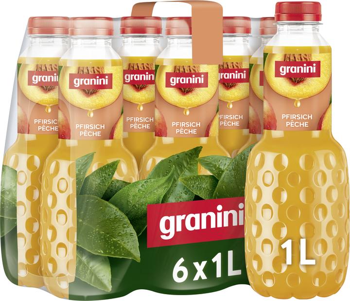 Immagine prodotto Granini Pesca PET 95(6x1L) CH (6 x 100 cl)