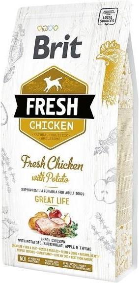 Actual product image Brit Fresh Dog with chicken and potatoes Adult 12kg (Adult, 1 pcs., 12000 g)