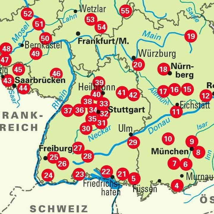 Immagine prodotto Die 55 schönsten E-Bike Touren in Deutschlands Süden (Tedesco, Oliver Kockskämper, 2020)
