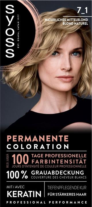 Produktbild Syoss Coloration 7 1 Natürliches Mittelblond (7_1 Natürliches Mittelblond)