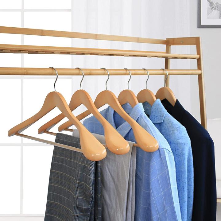 Actual product image Hangerman Wooden coat hanger (10 x)