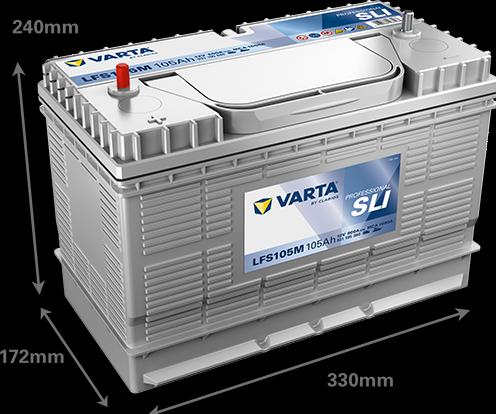 Actual product image Varta Battery LFS105 M 12V 105Ah 800 EN (A) (12 V, 105 Ah)