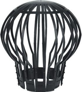 Actual product image Eneroid Leaf guard for rain downpipe, 2 pieces