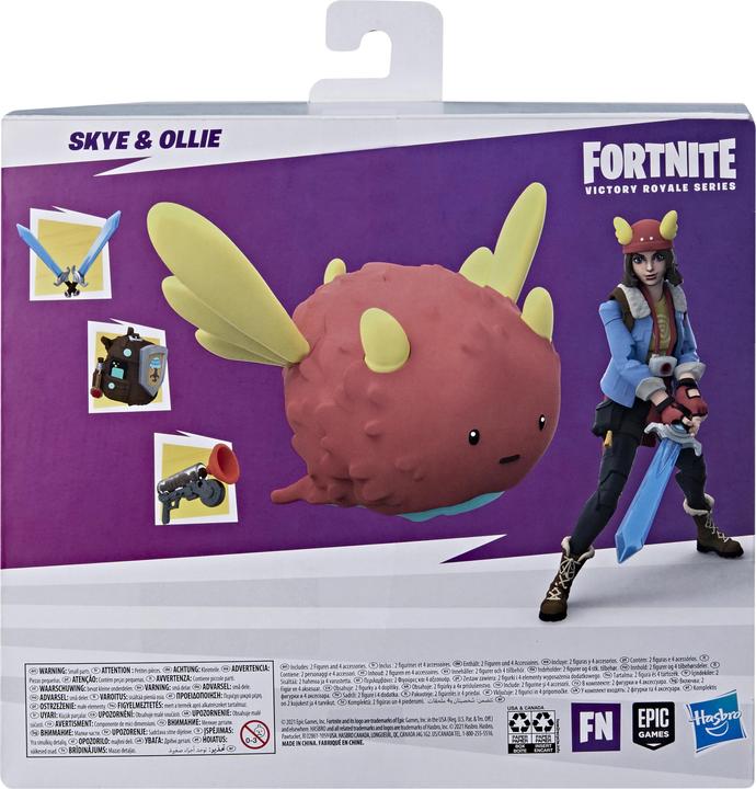Actual product image Fortnite Hasbro Victory Royale Series Skye and Ollie 15cm Collectable Action Figures with Acce