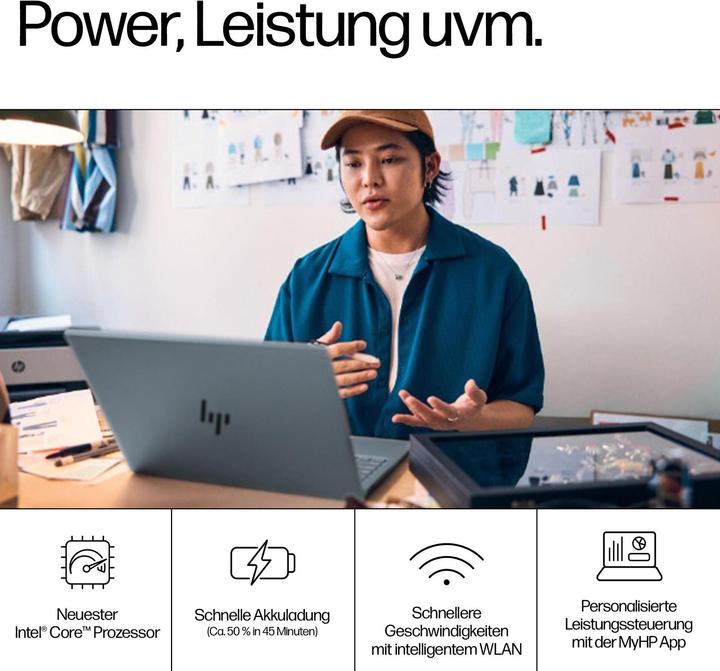 Actual product image HP Pavilion Plus 14-ew1175ng (14", Intel Core Ultra 7 155H, 32 GB, 1000 GB, DE)