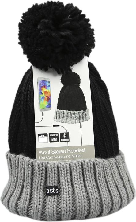 Produktbild SBS Wintermütze mit eingebauten Stereo-Kopfhörern und Mikrofon