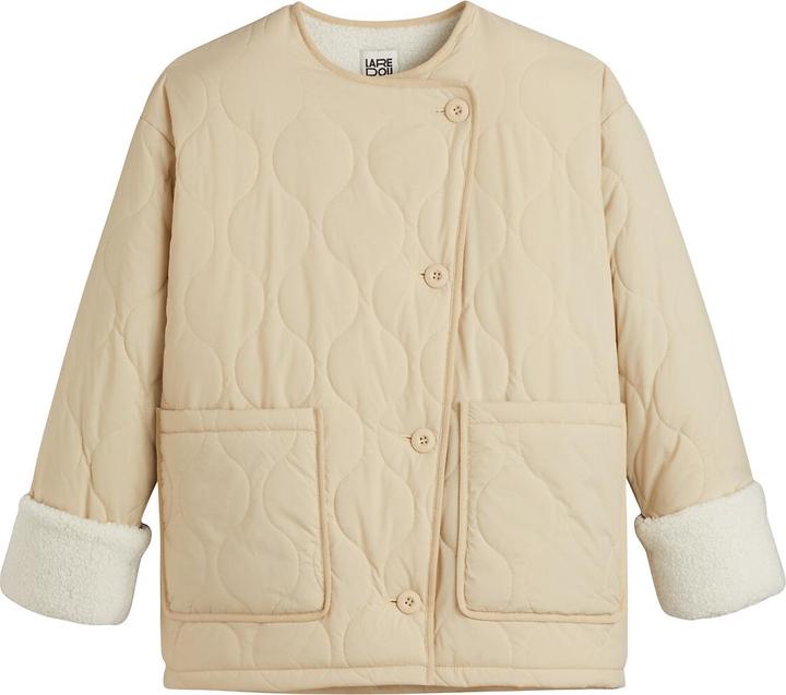 La Redoute Collections Halblange Steppjacke mit rundem Ausschnitt