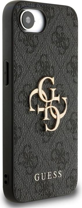 Actual product image Guess PU 4G Metal Logo Case für Apple iPhone SE (2024) - grey (Apple iPhone 16e)