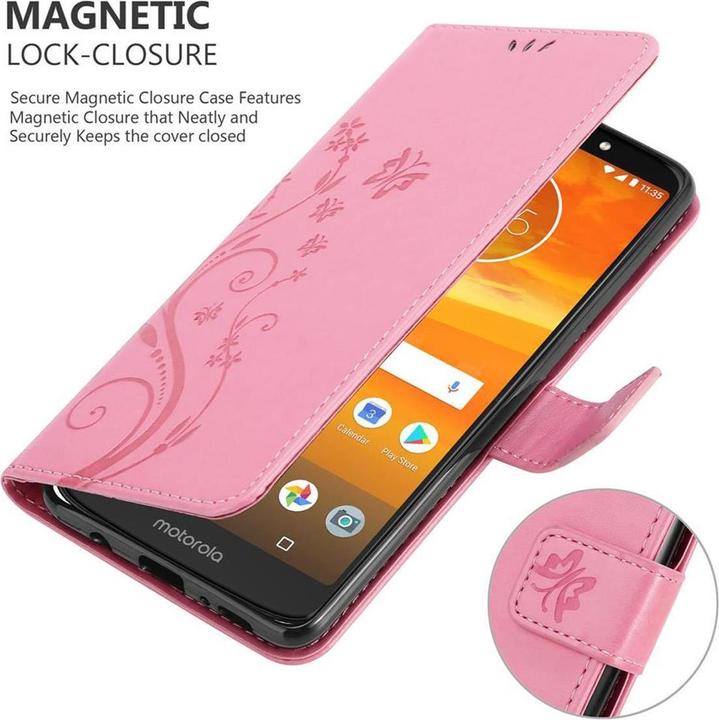 Productafbeelding Cadorabo Bloemen Boekomslag (Motorola Moto E5 Plus)