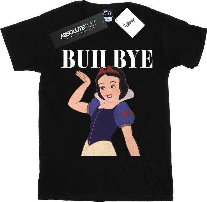 Actual product image Disney Womens/Ladies Princess Snow White Buh Bye Cotton Boyfriend T-Shirt (L)