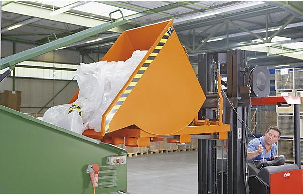 Actual product image eurokraft pro Tipping container, narrow version (1000 l)
