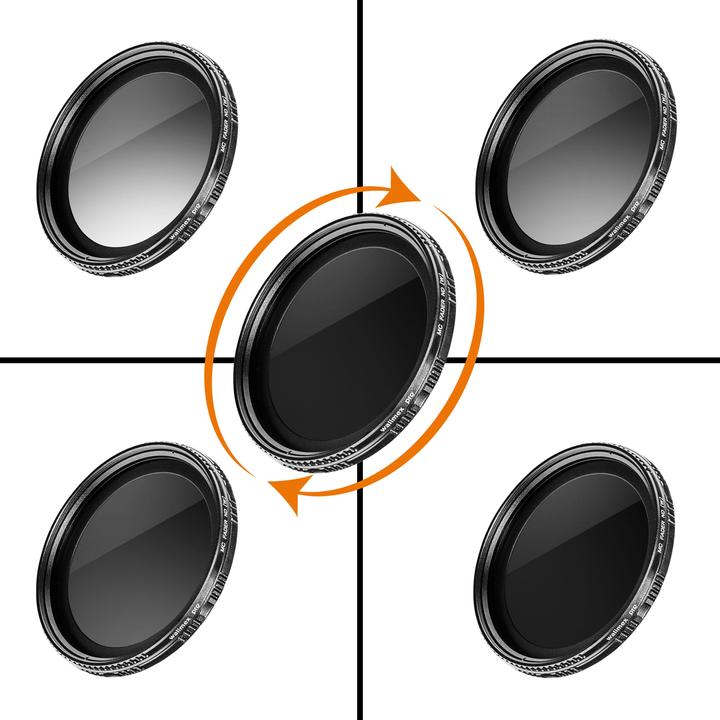 Walimex pro pro ND-Fader ND2 - ND400 vergütet 67 mm (67 mm, ND- / Graufilter, 67 mm)
