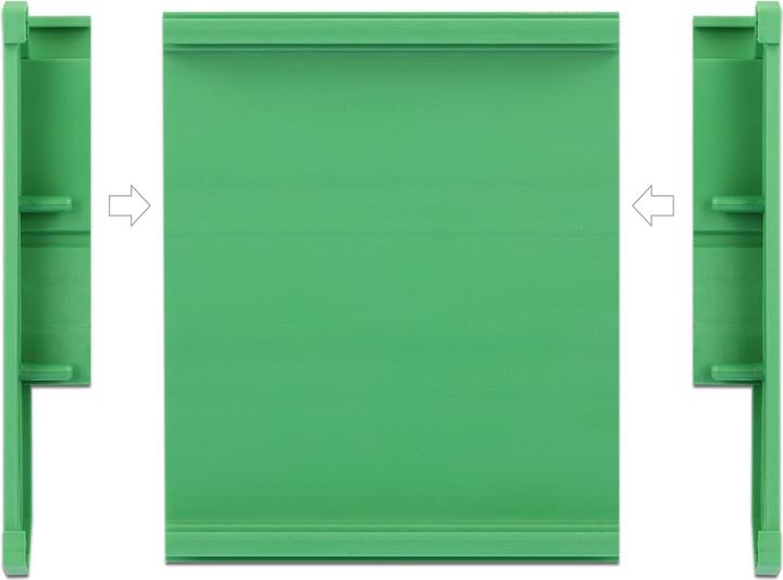 Image du produit Delock Support de platine (107 mm) pour profilé chapeau de 10 cm de long (0.10 m)