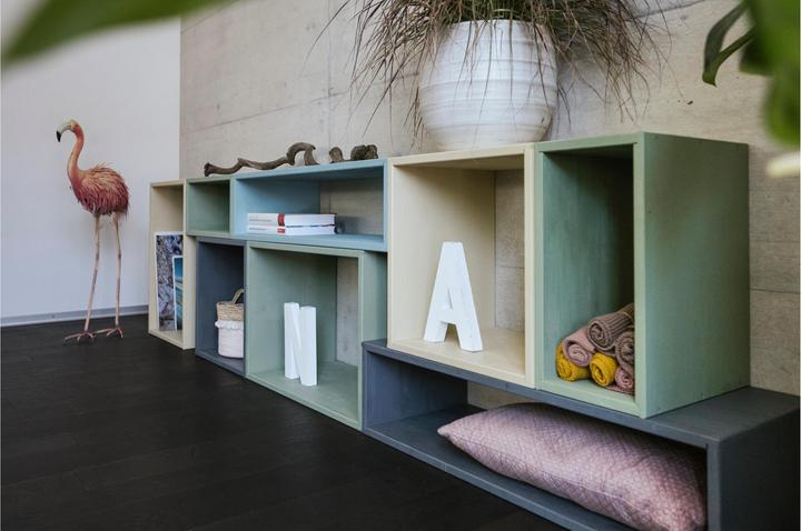 Actual product image Holz Zollhaus Lotti shelf 40 x 40 x 30 cm, Nature (40 x 40 x 30 cm)
