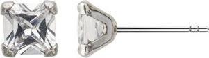 Actual product image Passion Rhodie Silver Earrings - Zirconia (MAT BIJOU)