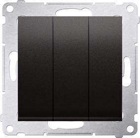 Kontakt Simon Simon 54 anthracite triple push-button DP31.01