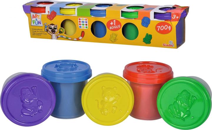 Actual product image Simba Art & Fun children's clay, 5pcs.