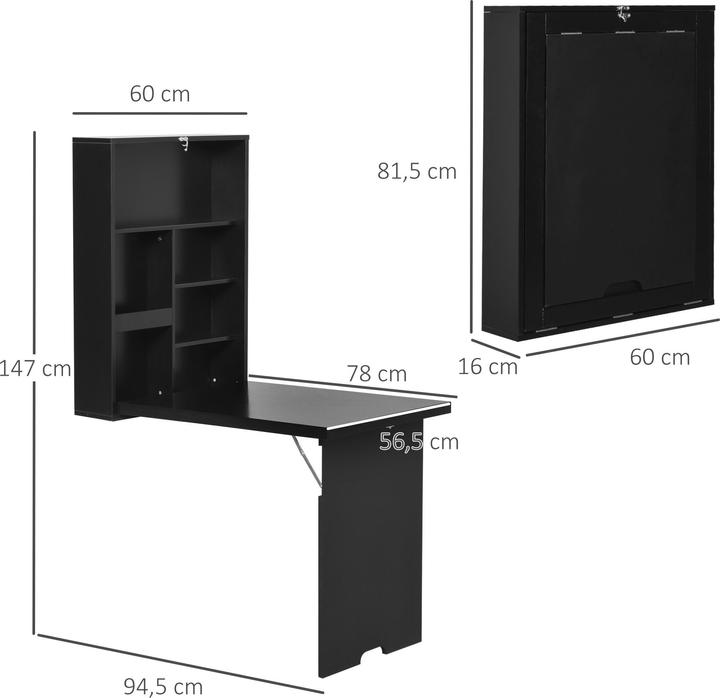 Produktbild Homcom Schreibtisch Mit Tafel