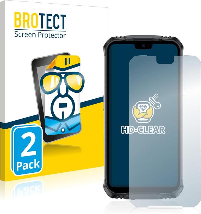 Actual product image BROTECT Screen Protector Clear (2 Piece, Doogee S68 Pro)