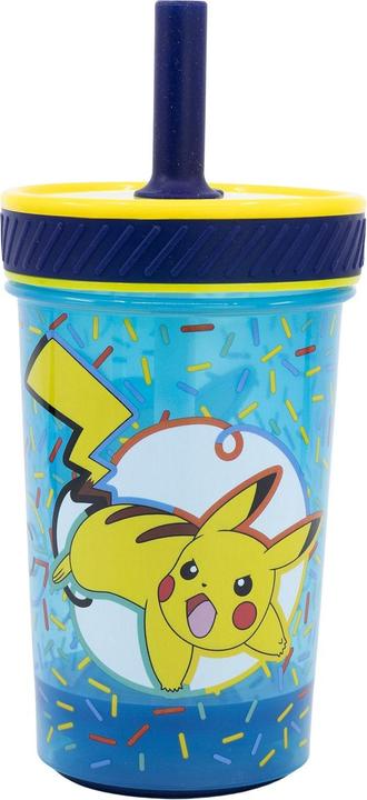 Image du produit Stor Pokémon "Pikachu" - Drop Safe - Gobelet anti-fuite avec paille en silicone (370 ml)