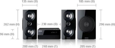 Actual product image Samsung MM-C550D, DVD micro system, USB, iPod, 280 watts