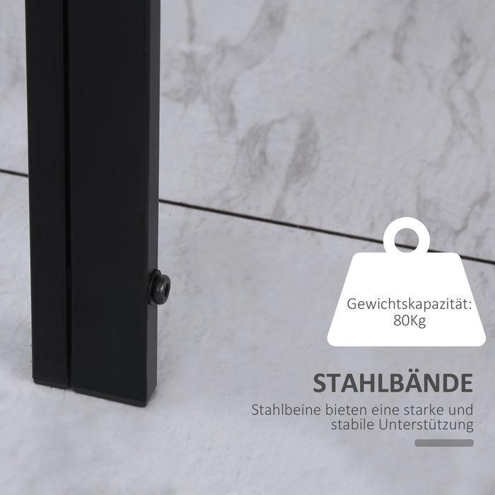 Immagine prodotto Swisshandel24 Esstisch Küchentisch grosser Tisch, modernes Design, 120cmx60cmx75cm, Schwarz (120 x 60 x 75 cm)