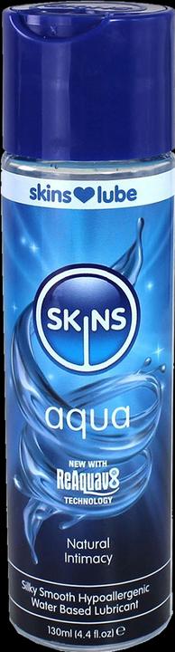 Actual product image Skins Aqua" Natural Intimacy 130ml reactivatable water-based lubricant gel (130 ml)
