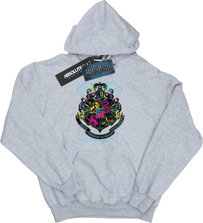 Neon Hogwarts Crest Kapuzenpullover